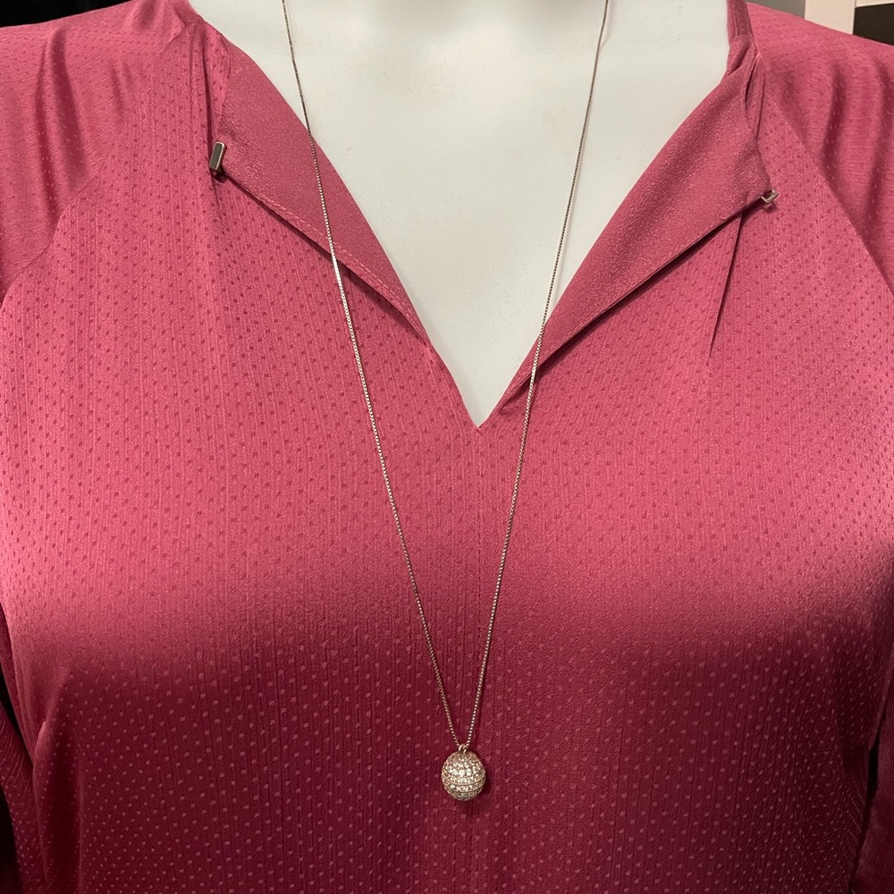 Silpada disco ball necklace